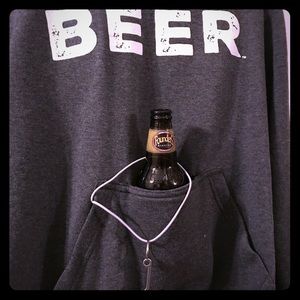 Michigan hoody with bottle holder and opener